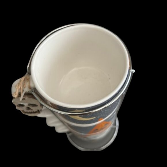 Halloween Fall Pumpkin Gnome Stackable Coffee Cups w/ Holder - Picture 6 of 7